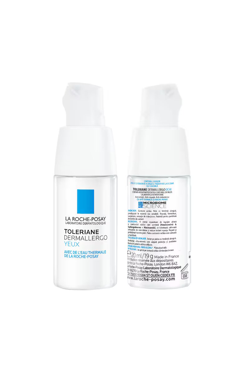 La Roche-Posay Хидратиращ успокояващ и възстановяващ крем за околоочен контур Toleriane Dermallergo 20 мл