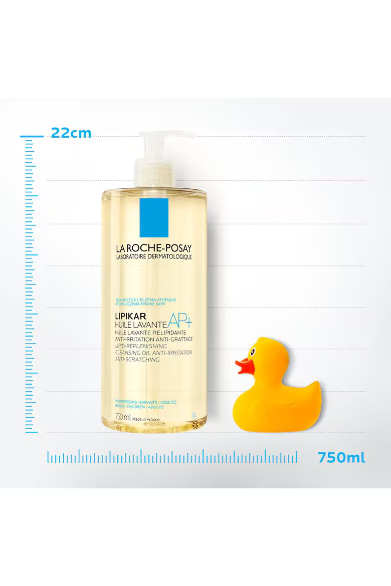 La Roche-Posay Lipikar AP+ хидратиращо противовъзпалително и против сърбеж измиващо масло. 750 мл