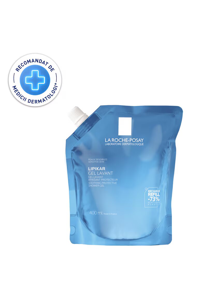 La Roche-Posay Lipikar успокояващ почистващ гел за лице и тяло за бебета деца възрастни. 0.4 l