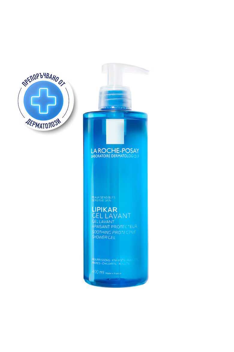 La Roche-Posay Lipikar успокояващ почистващ гел за лице и тяло за бебета деца възрастни. 400 мл