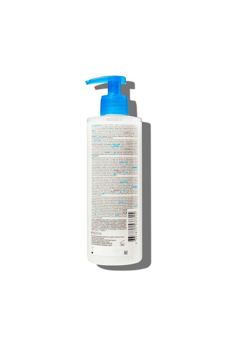 La Roche-Posay Успокояващ почистващ гел за чувствителна или суха кожа Lipikar Syndet подходящ за бебета деца възрастни 400 мл