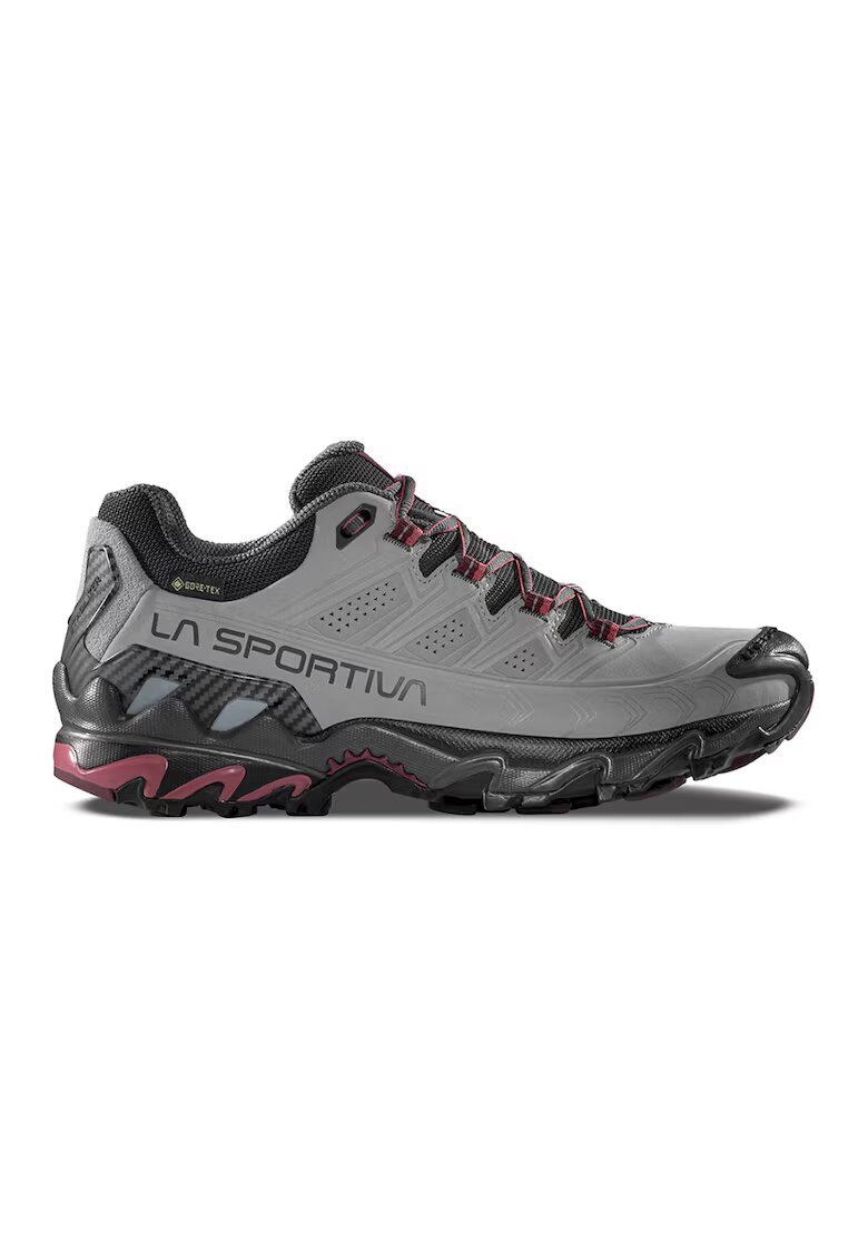 La Sportiva Хайкинг обувки Ultra Raptor II от еко кожа - Светло сив/Тъмночервен