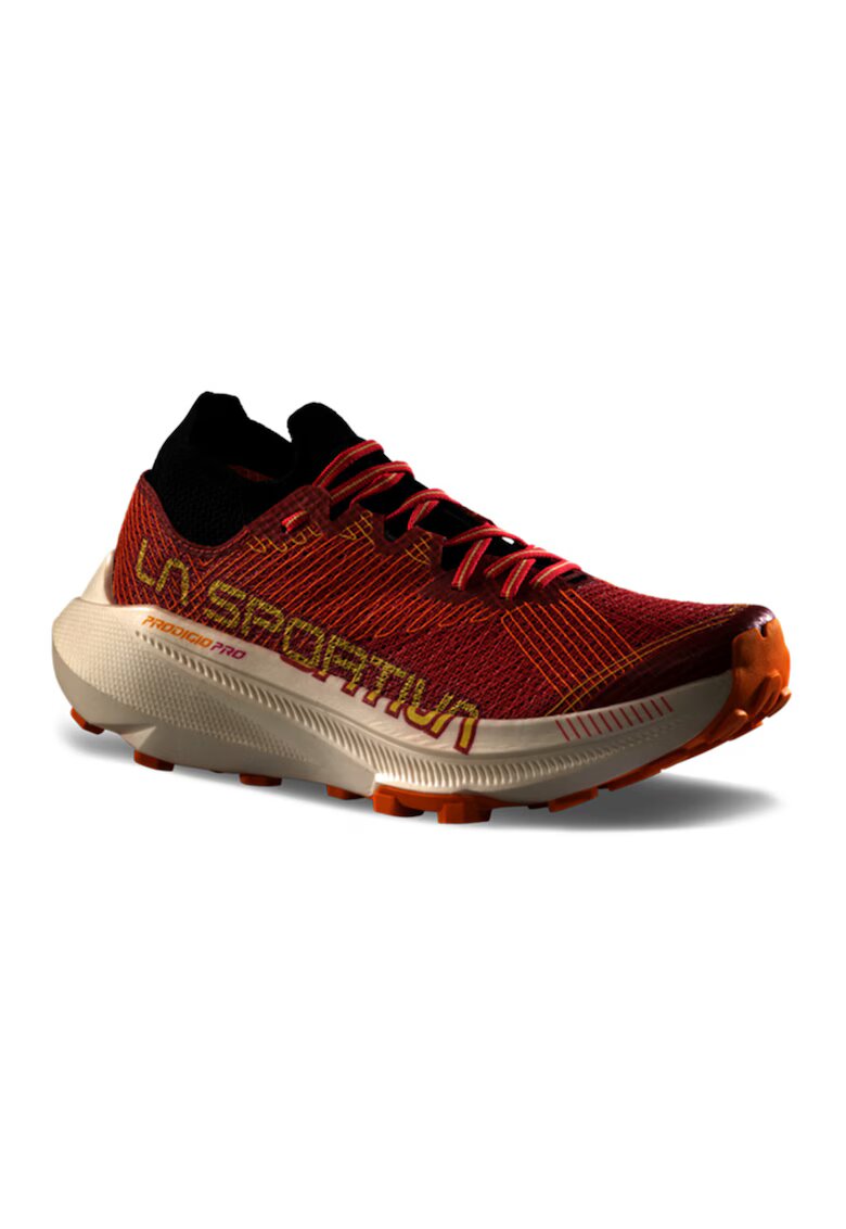 La Sportiva Обувки за трейл Prodigio Pro с лесно обуване - Тъмно оранжево/Мръснобял