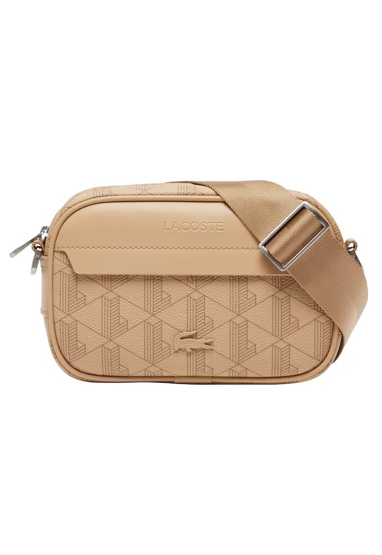 Lacoste Чанта от еко кожа с лого - Бежов
