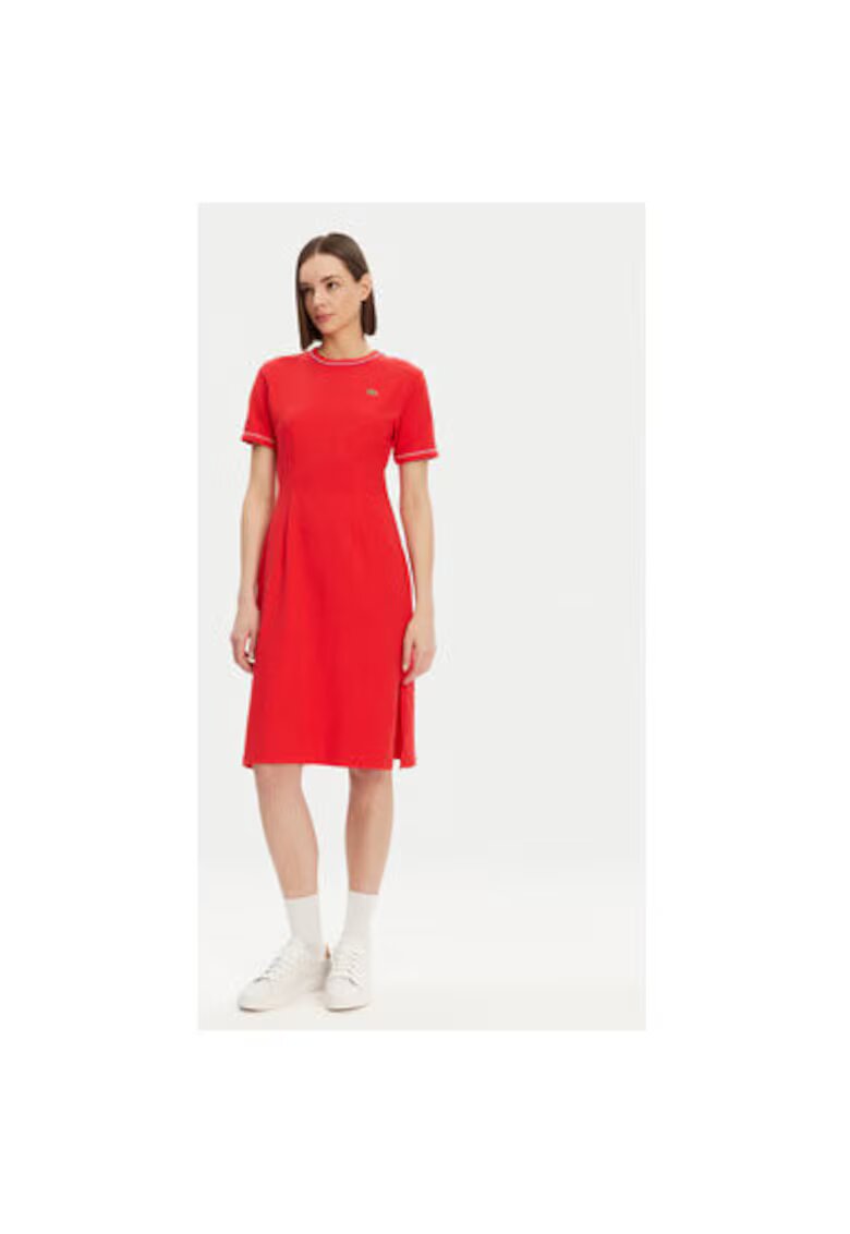 Lacoste Дамска рокля EF9988 - Памук - Червена - Червен