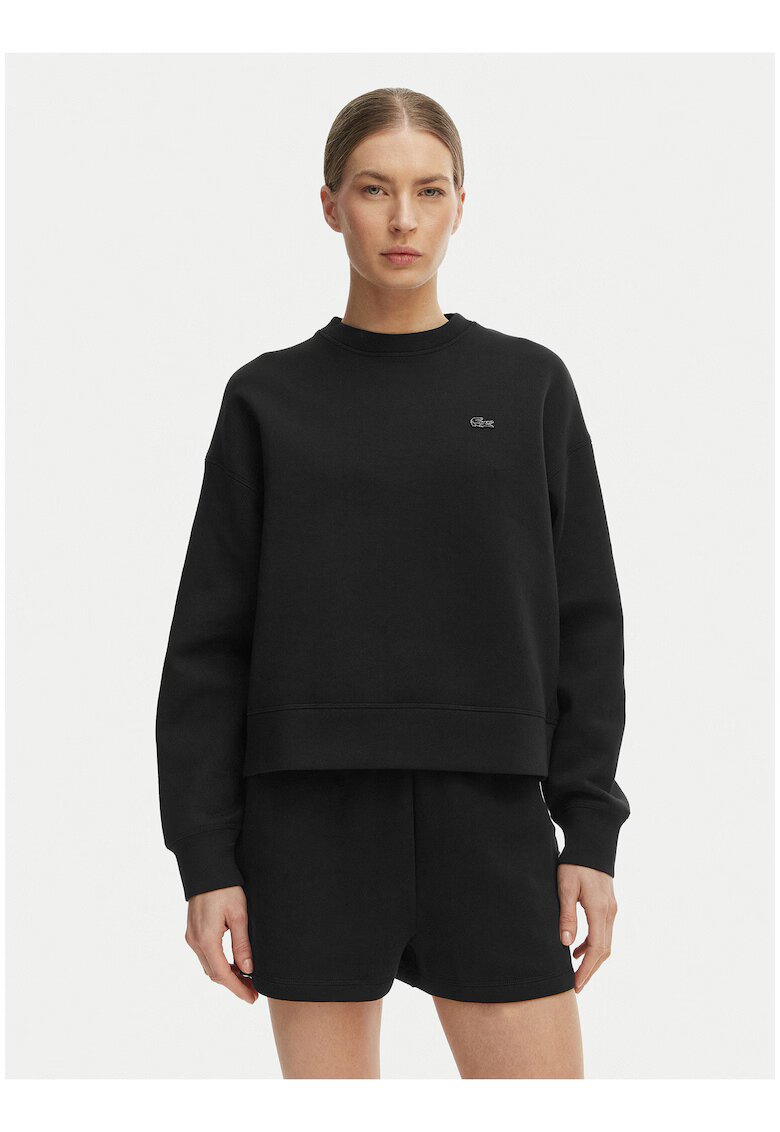 Lacoste Дамска спортна блуза - черна - памук - свободна кройка