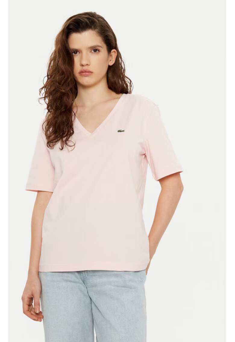 Lacoste Дамска тениска - 304994388 - Памук - Розов