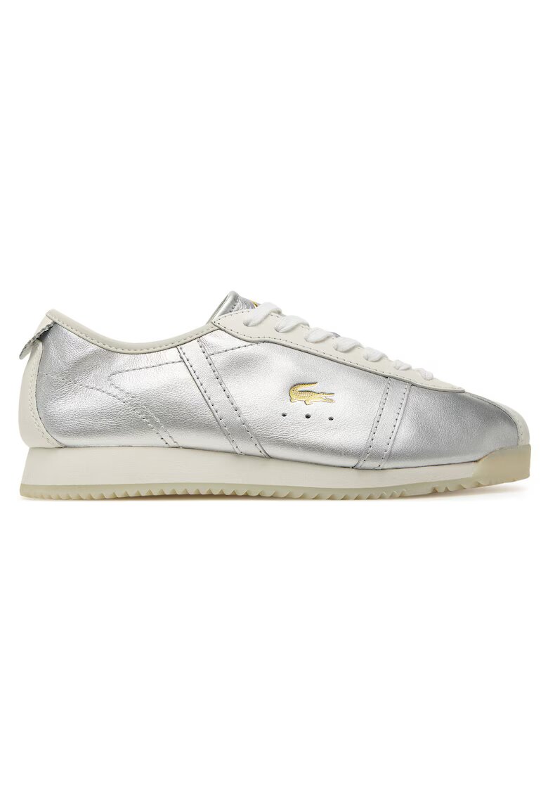 Lacoste Дамски кецове Club-Low - естествена кожа - сребристи