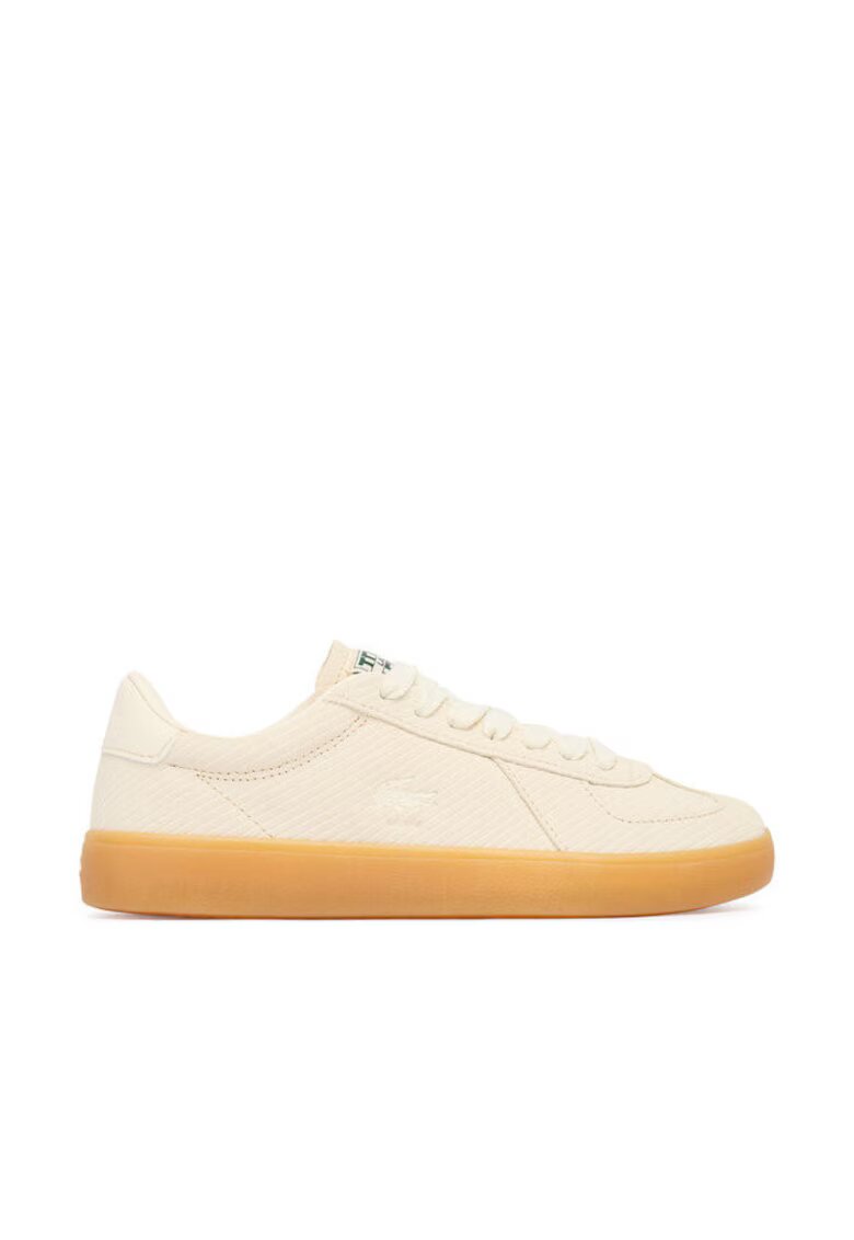 Lacoste Дамски кецове - естествена кожа - бежови - елегантен дизайн