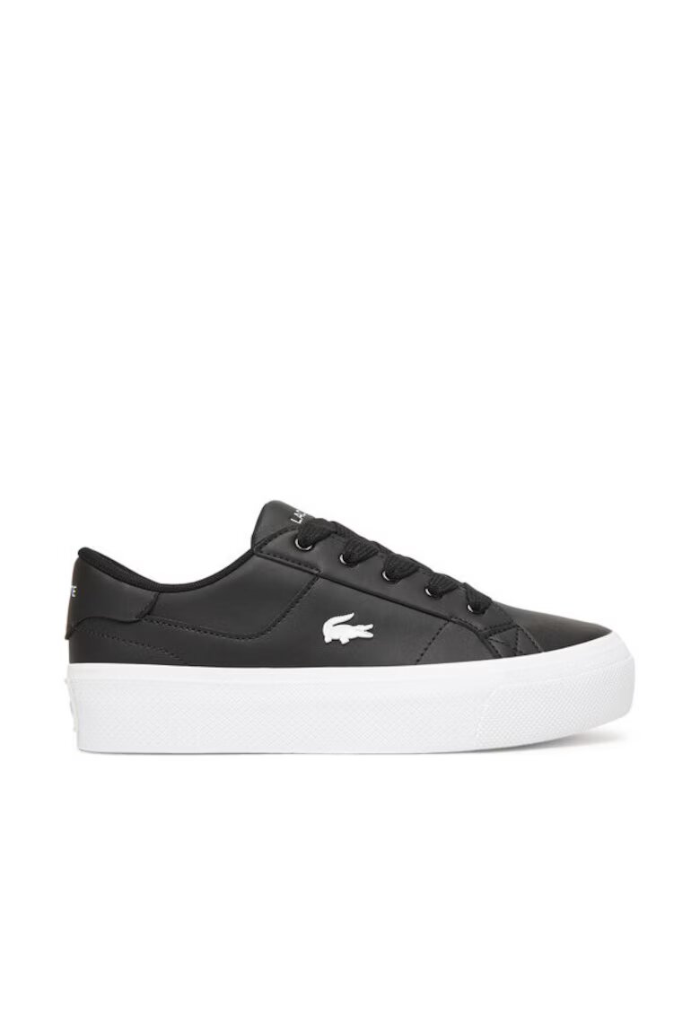 Lacoste Дамски кецове Ziane 7-50CFA0035 - естествена кожа - черно/бяло