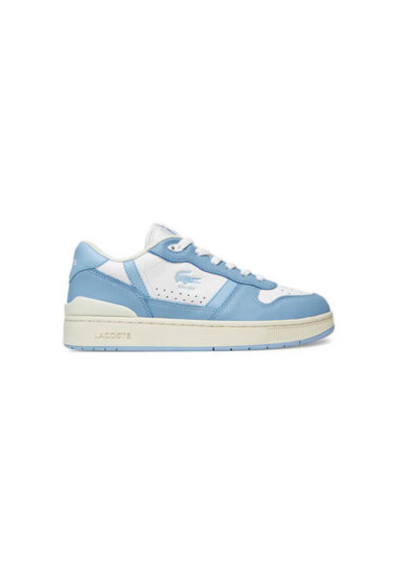 Lacoste Дамски спортни обувки - 748SFA0052 - Естествена кожа - 39 EU - Бял/Син - Бял/Син