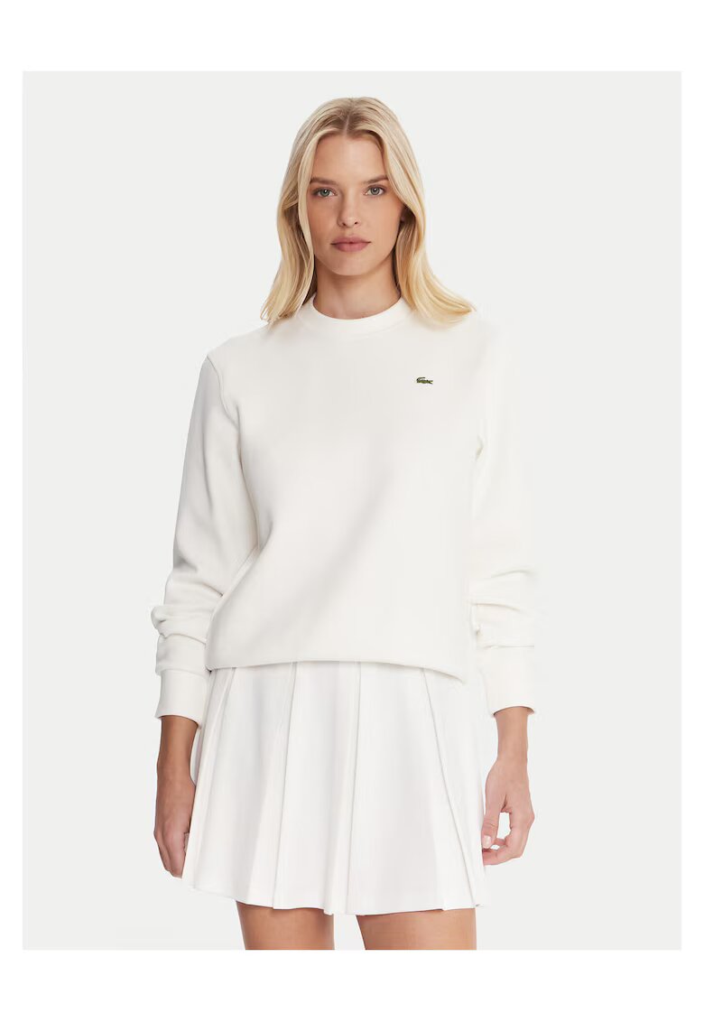 Lacoste Дамски суичър екрю - текстил