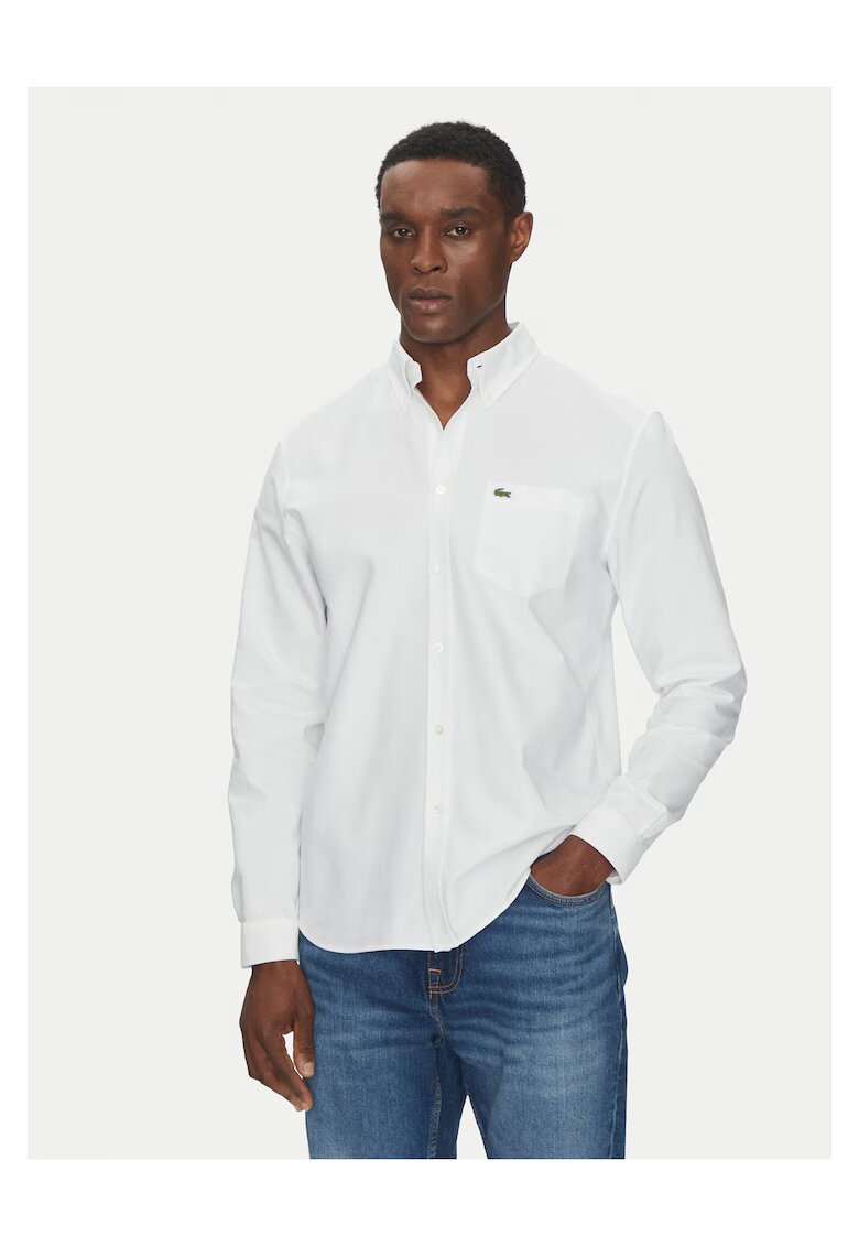 Lacoste Мъжка риза - органичен памук - бяла