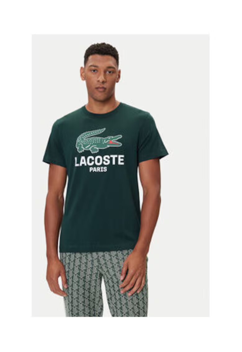 Lacoste Мъжка тениска - зелена - 100% памук
