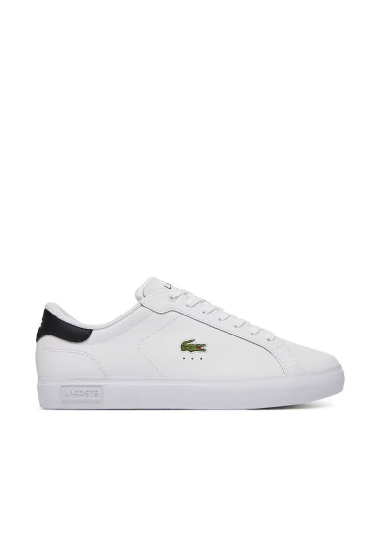 Lacoste Мъжки кецове - естествена кожа - бели
