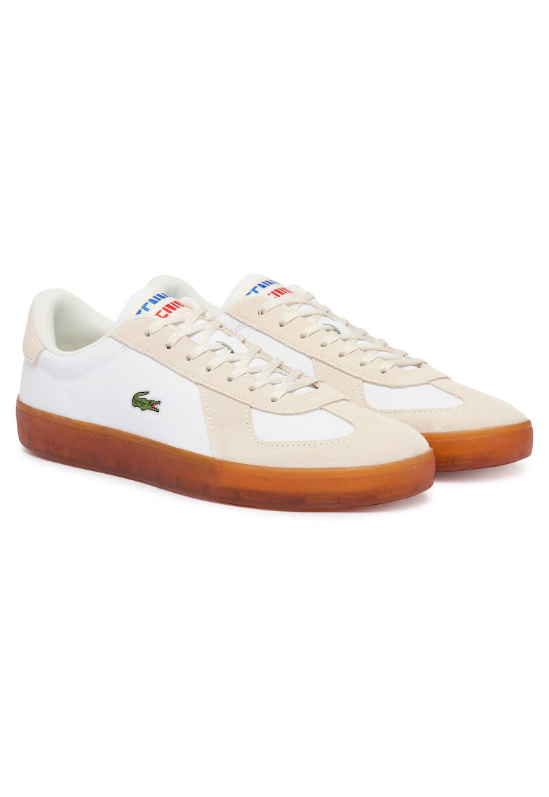 Lacoste Мъжки кецове - естествена кожа - бели - елегантни - удобни