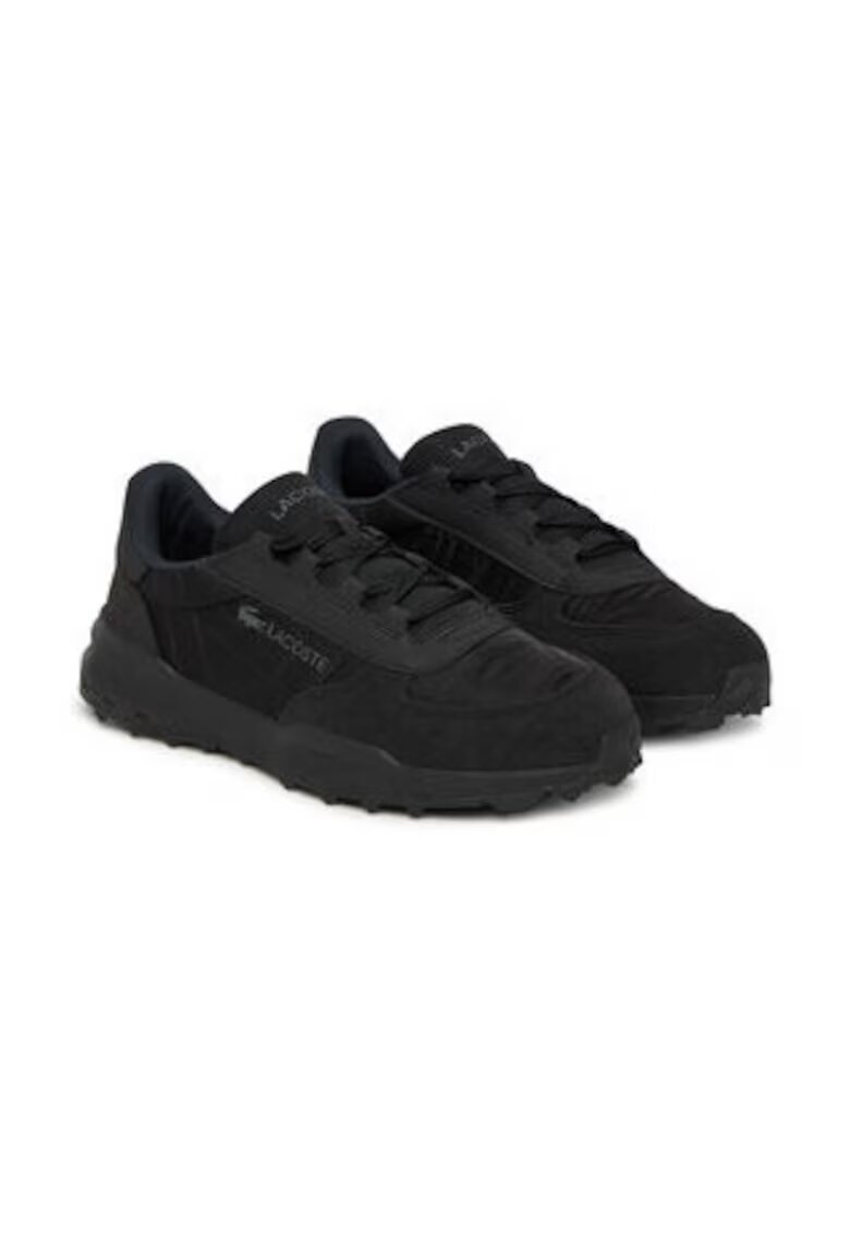 Lacoste Мъжки маратонки от естествена кожа - Черен