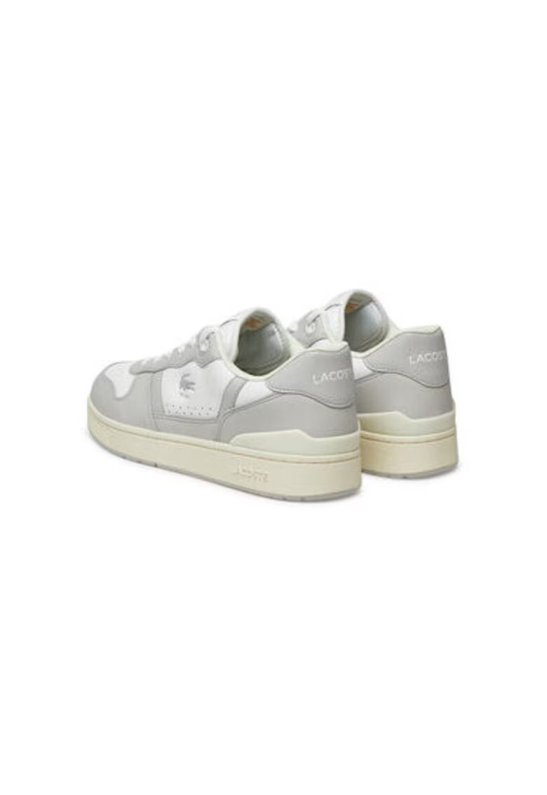 Lacoste Мъжки спортни обувки - 748SMA0042 - Естествена кожа - 42 EU - Бял/Сив - Бял/Сив