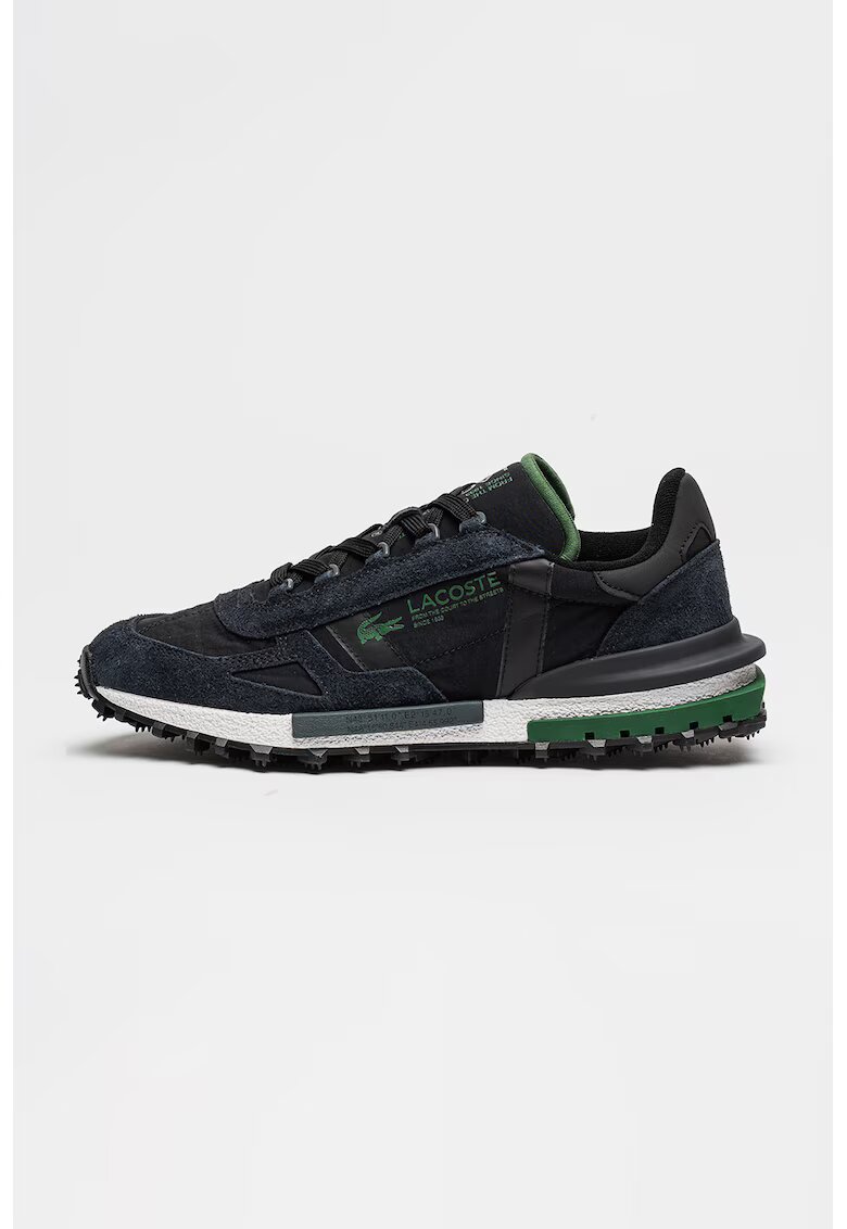 Lacoste Спортни обувки Elite Active с велур - Черен/Тъмносин