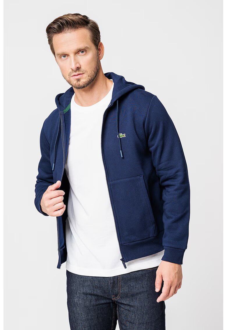 Lacoste Худи с цип и предни джобове