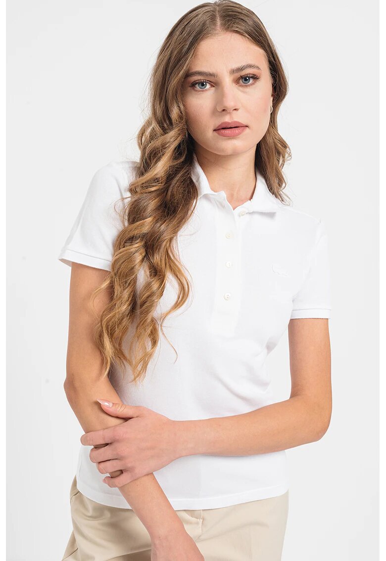 Lacoste Тениска по тялото с яка