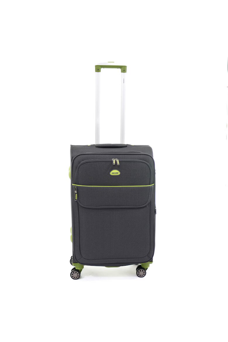 Lamonza Куфар Superlight 68x41x26 см 3.1 кг разширяем 30% сиво / зелено