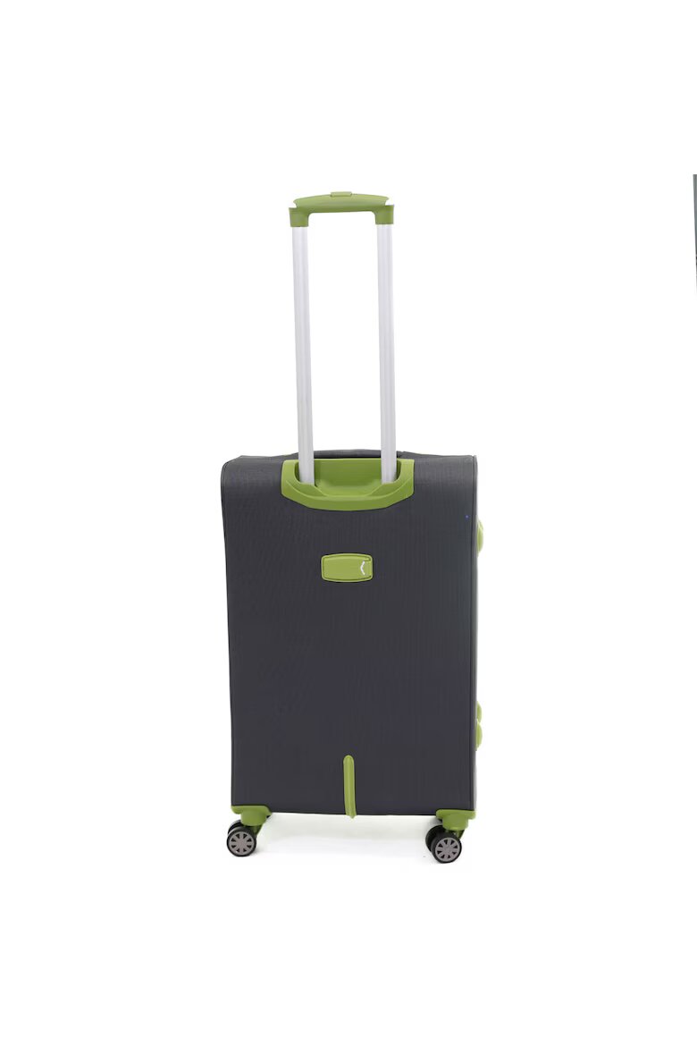 Lamonza Куфар Superlight 68x41x26 см 3.1 кг разширяем 30% сиво / зелено