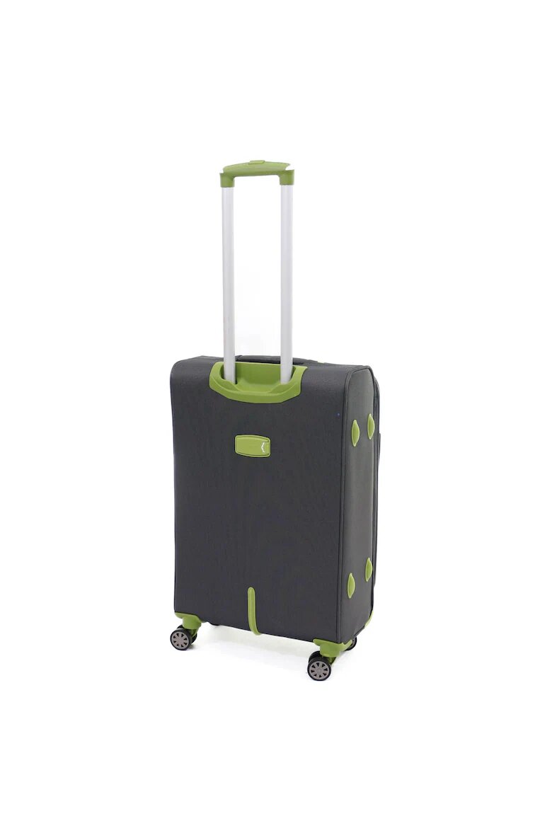 Lamonza Куфар Superlight 68x41x26 см 3.1 кг разширяем 30% сиво / зелено