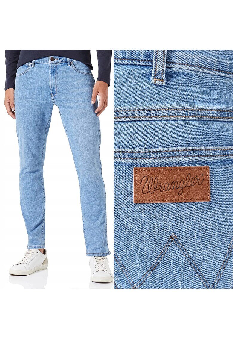 Larston Мъжки дънки Wrangler 812 Slim Tapered Сини W38 L34
