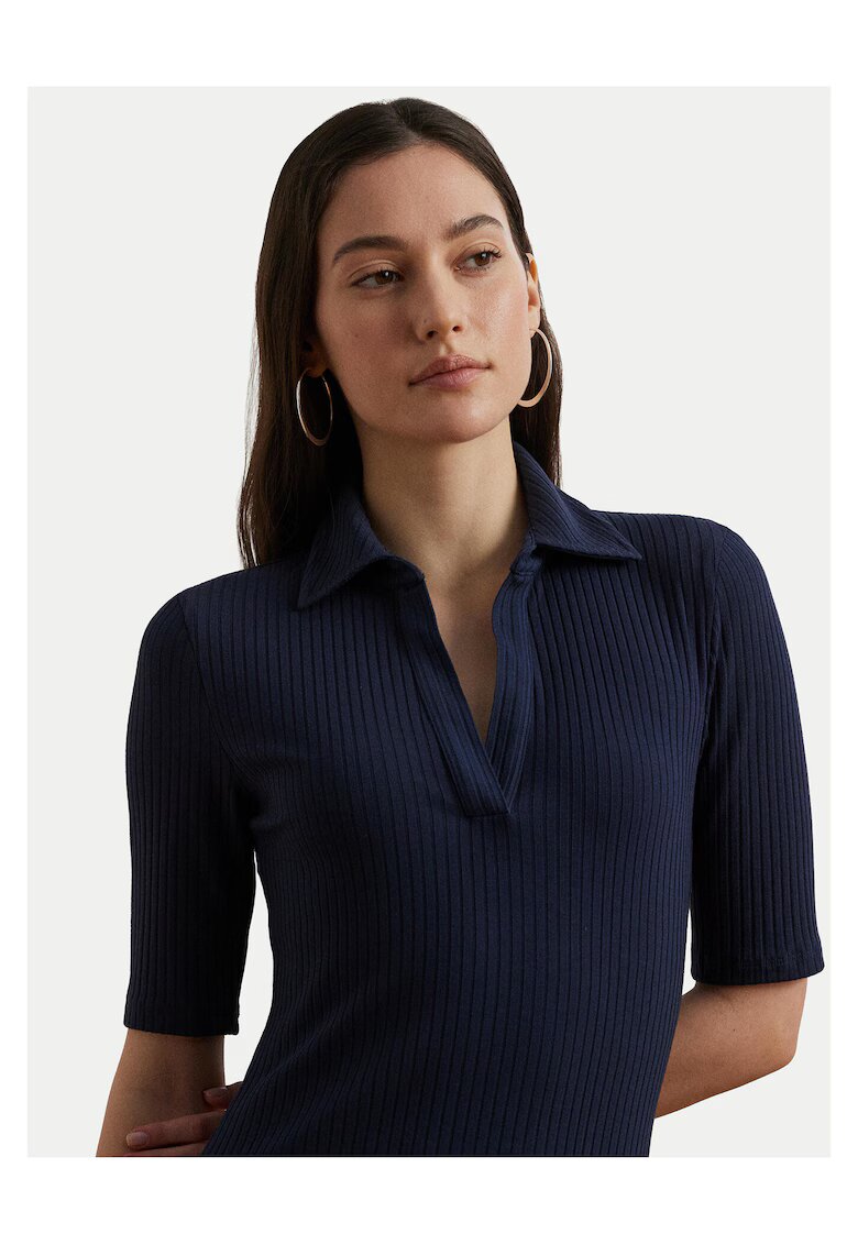 Lauren Ralph Lauren Плетена рокля Lauren Ralph тъмносиня