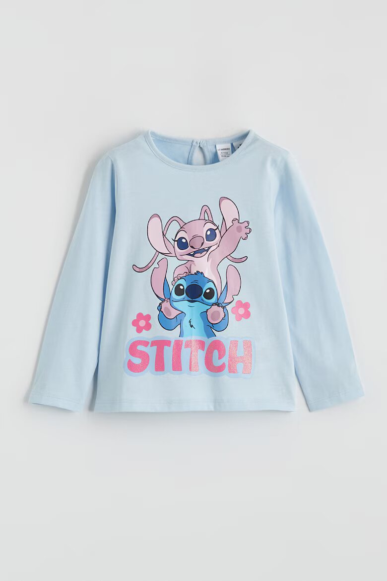 LC WAIKIKI Блуза с принт на Stitch Пастелносин