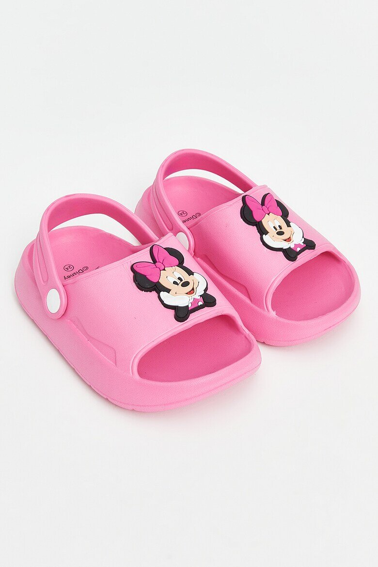 LC WAIKIKI Чехли Minnie Mouse с отворена пета Черен/Пастелнорозов/Бял