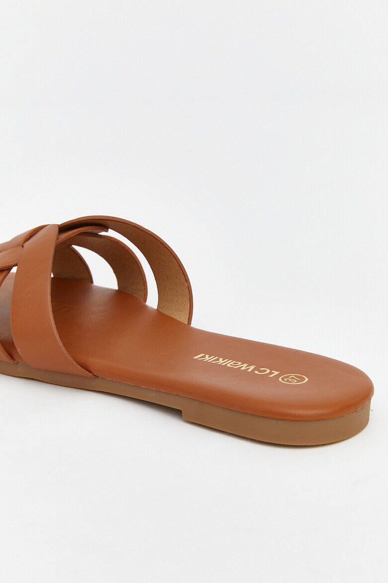 LC WAIKIKI Чехли от еко кожа Карамел