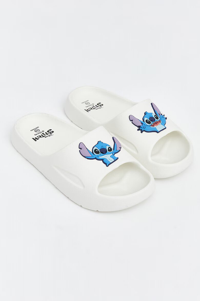 LC WAIKIKI Чехли с десен Stitch Слонова кост/Син