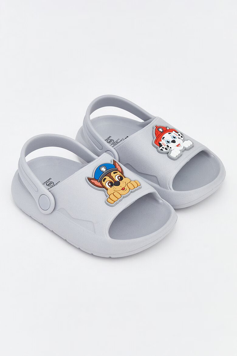 LC WAIKIKI Чехли с отворена пета и Paw Patrol Бял/Светло сив/Оранжев