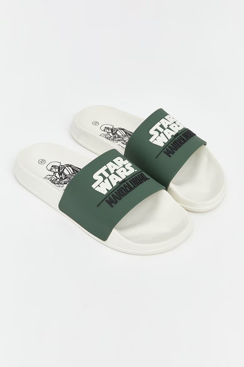 LC WAIKIKI Чехли с принт Star Wars Светлозелен
