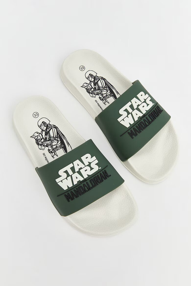 LC WAIKIKI Чехли с принт Star Wars Светлозелен