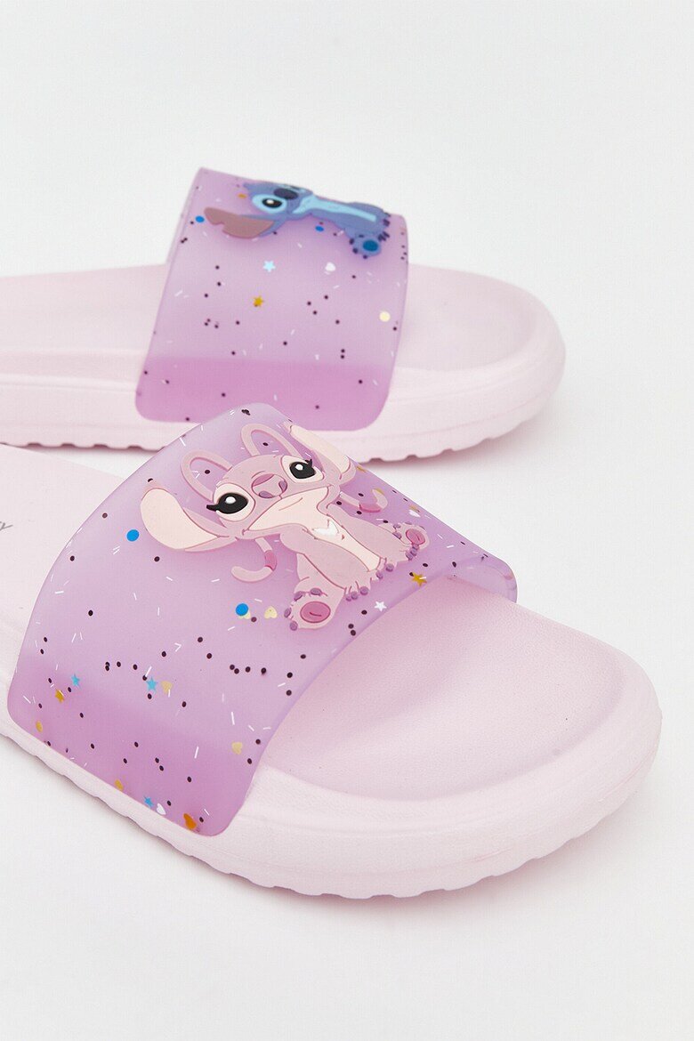 LC WAIKIKI Чехли с шарка на Stitch Лилав/Син