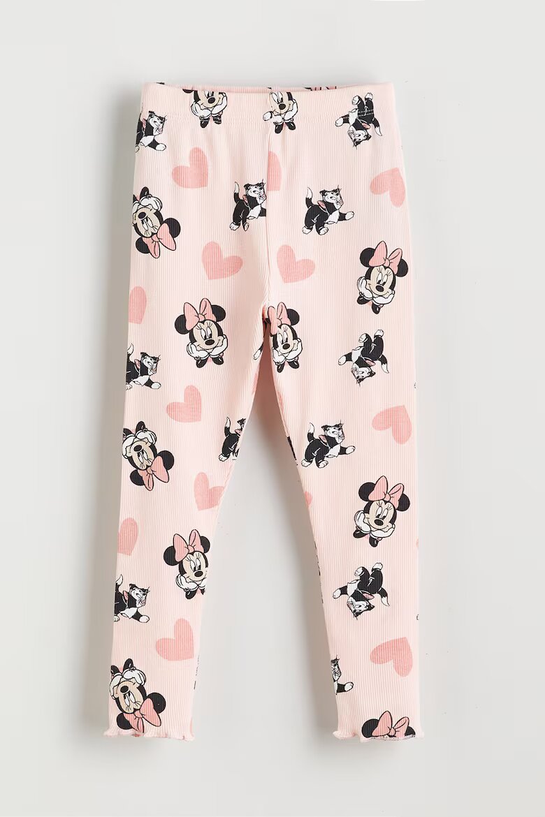 LC WAIKIKI Дълга пижама с принт на Minnie Mouse Праскова