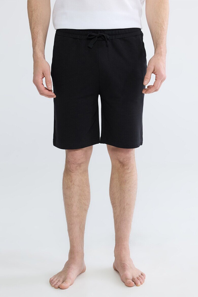 LC WAIKIKI Къс пижамен панталон с връзка Черен
