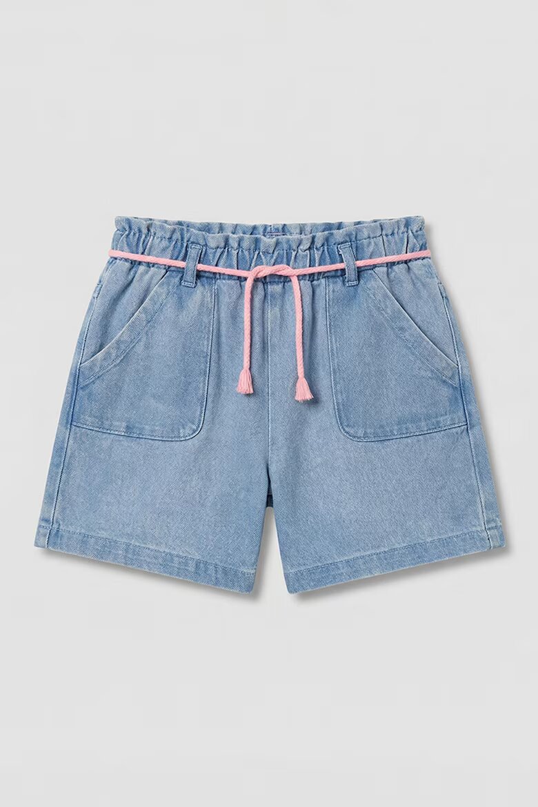 LC WAIKIKI Къси дънки с връзка Син меланж