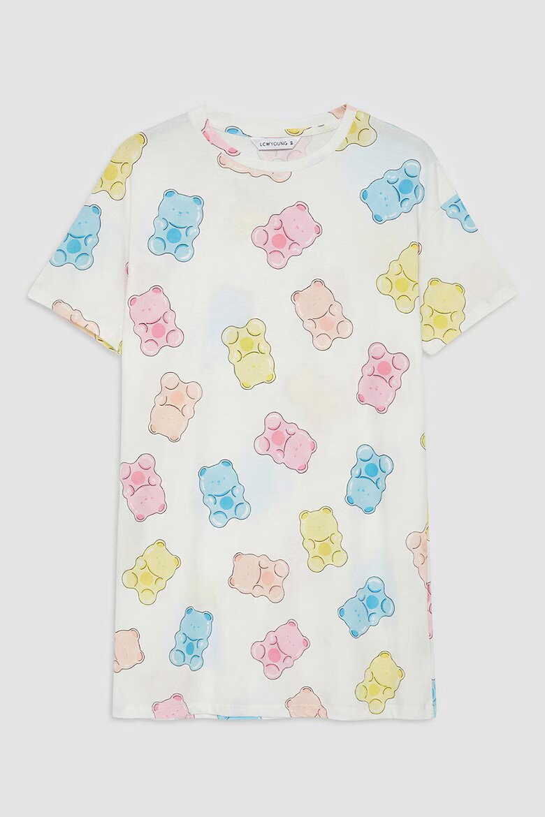 LC WAIKIKI Нощница с десен Teddy Bear Бял