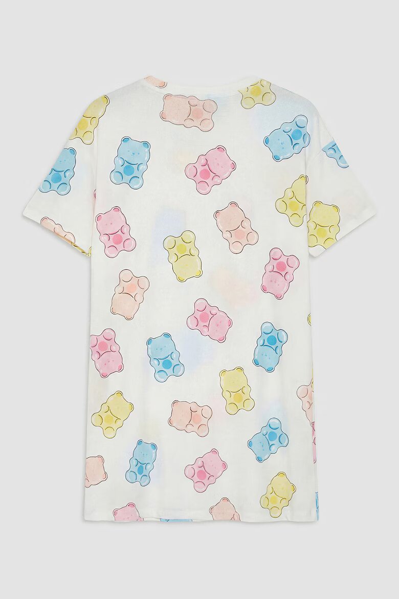 LC WAIKIKI Нощница с десен Teddy Bear Бял
