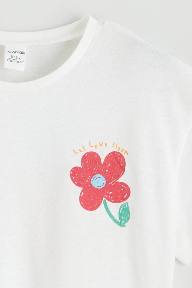 LC WAIKIKI Памучна пижама Корал/Бял