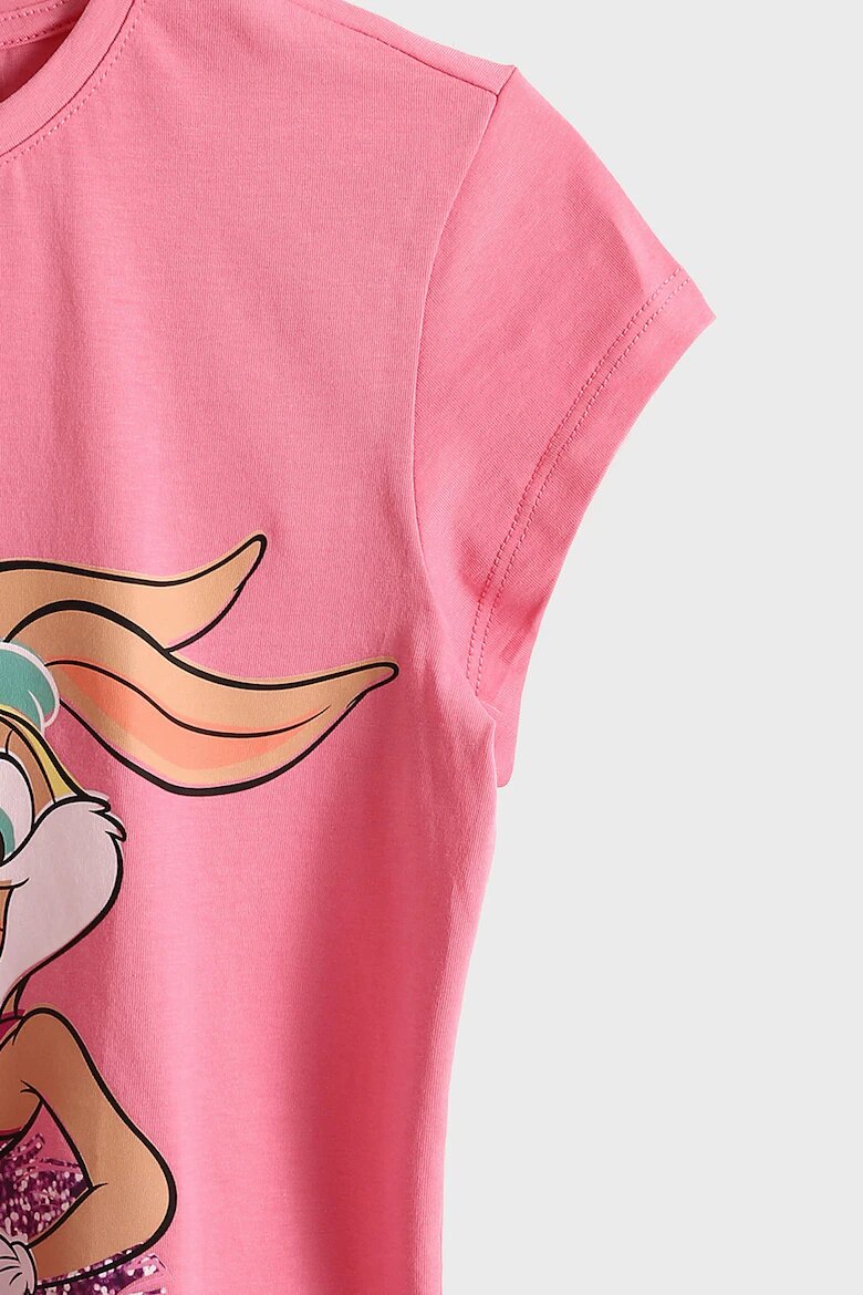 LC WAIKIKI Памучна тениска Lola Bunny Розово