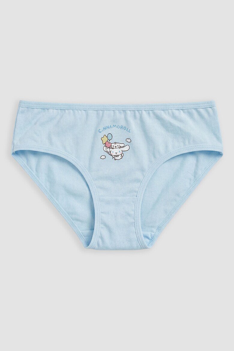 LC WAIKIKI Памучни бикини с принт на Hello Kitty - 5 чифта Пастелносин/Пастелнорозов/Лилав