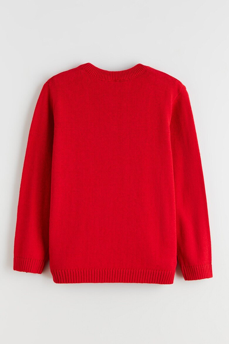 LC WAIKIKI Пуловер с принт Червен/Оранжев/Тъмносин