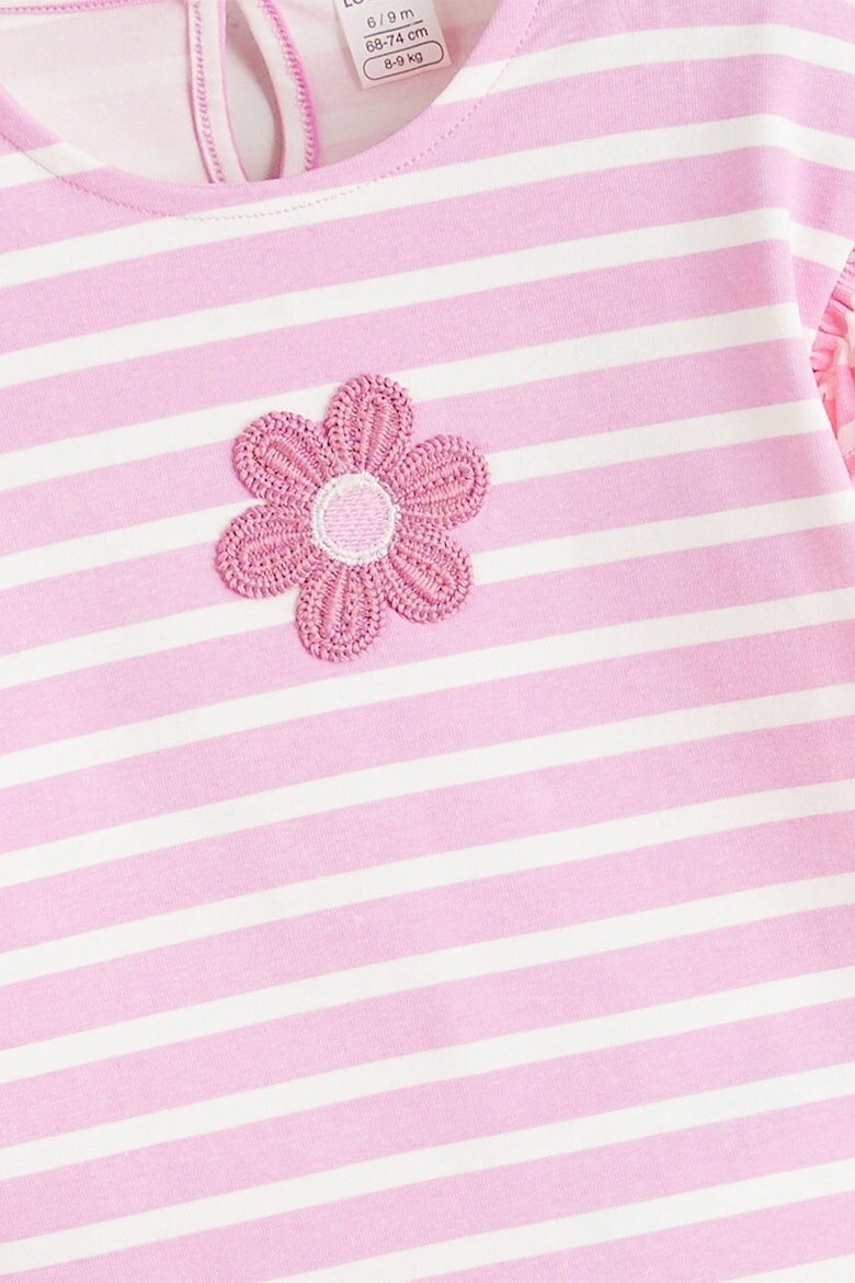 LC WAIKIKI Раирана блуза и клин - 2 части Пастелнорозов