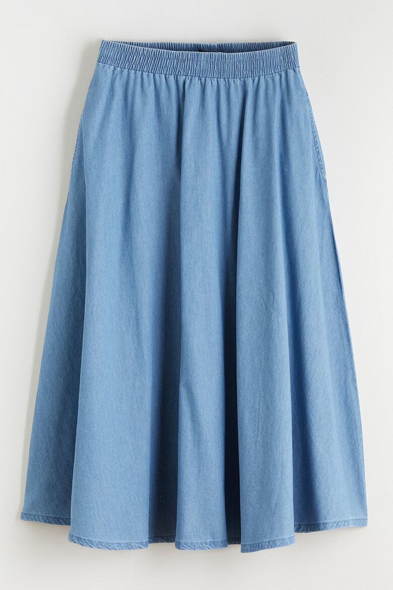 LC WAIKIKI Риза от шамбре с еластична талия Лавандула