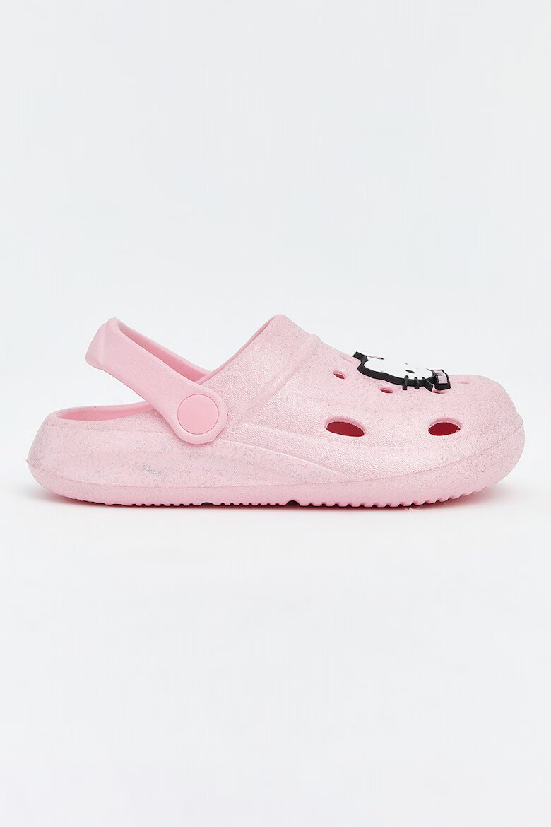 LC WAIKIKI Сабо с отворена пета и десен Hello Kitty Бял/Черен/Пастелнорозов